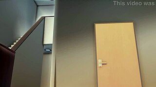 Chico Y Chica Animados Escalera Creampie Masturbation Frenzy!