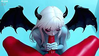 Blue archive red demons double blowjob anal squirting tits sensual overload!