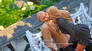 naughty celebrity sim gets outdoor fun in she aint mine preview