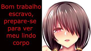 joi with kurumi tokisaki femdom jerk off instructions pt-br 😈