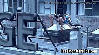 SUPERWOMAN PUSSY LICKED DEEP BY CATWOMAN OUTDOOR CUNILINGUS MUFF DIVING ORAL