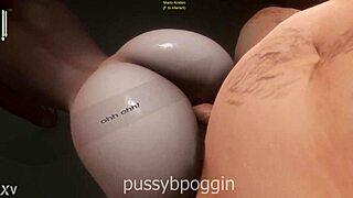 that ugly girl with big tits gets her tight oiled pussy roughly fucked by monster cock