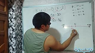 Nerdy student solves teacher's erotic bedroom equation