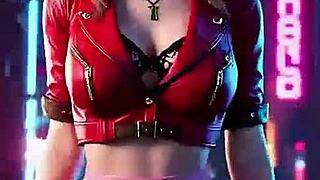 BOLD AERITH DANCES CHEERFULLY TWICE IN FF7 COSTUME UNCENSORED HENTAI