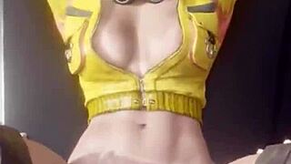 Tight hairless pussy grips monster cocks in cowgirl and missionary rides with big tits bouncing in anime fetish compilation