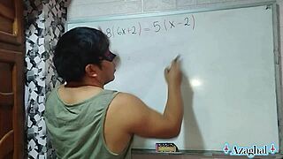 Nerdy student solves teacher's erotic bedroom equation