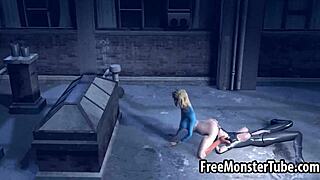 SUPERWOMAN PUSSY LICKED DEEP BY CATWOMAN OUTDOOR CUNILINGUS MUFF DIVING ORAL