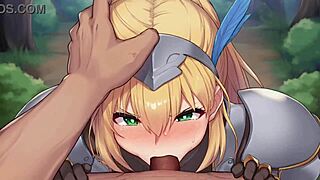 Blonde Bombshell Rides Arcade Bard's Massive Excalibone in Steamy HMV