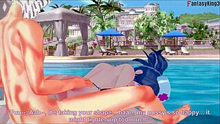 Jill Valentine Big Tits Bikini Hentai Sex Action