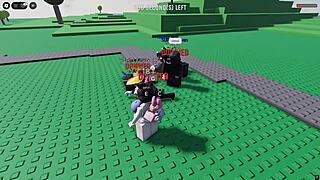 witch futa pounds girl hard in roblox hentai game