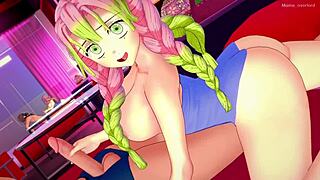 mitsuri's naughty towel play begs for your fun now