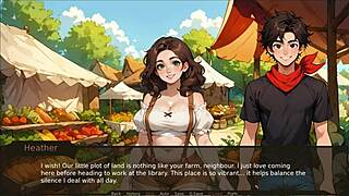 caught step sis banana blowjob on ranch farmer kink hentai game ep 6! 🍌😏