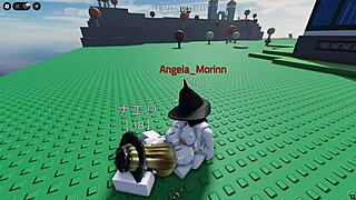 witch futa pounds girl hard in roblox hentai game