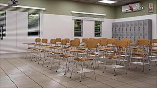 oh wow college dean crushes 18yo lesbian with huge tits domination squirting