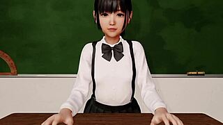 dig this sexy japanese schoolgirl's cute ponytail blowjob in 3d hentai?