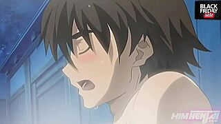 threesome anal blowjob cum on tits with stepsisters uncensored hentai