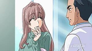 First time pussy sucking turns into uncensored hentai licking frenzy