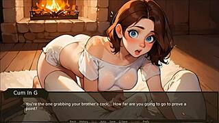 caught step sis banana blowjob on ranch farmer kink hentai game ep 6! 🍌😏