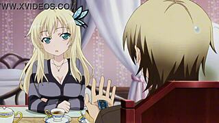 Comp Blonde Flaunts Massive Tits in Steamy Hentai Tease Session