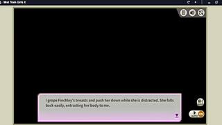 Mist Girl Trains Hard With Finchley In SS-Rank Outdoor Hentai Scene 1