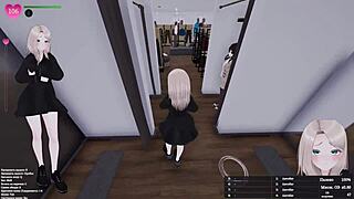 EXHIBITIONIST CUTIE SQUIRTS PUBLICALLY IN SEXY OUTFIT HENTAI!