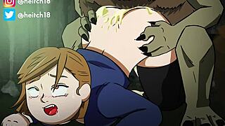 Нобара грубо трахается с огромным проклятым духом превью