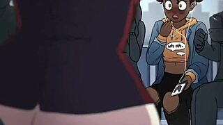 teen hentai girl shocked discovering she's not alone just across the room