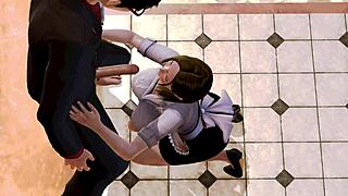 hey maid why'd boss fuck your tits pussy so hard for bad work want that creampie too