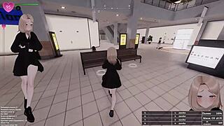 EXHIBITIONIST CUTIE SQUIRTS PUBLICALLY IN SEXY OUTFIT HENTAI!