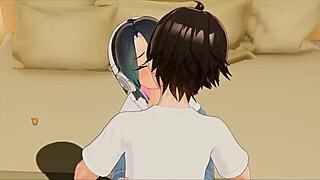 boyish huge tits girlfriend gets monster cock backshots missionary creampie presses in honeycomb come come dolce hentai party