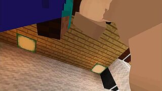 FUCKING THIS MILF'S JUICY PUSSY TITS BOUNCING IN MINECRAFT JENNY MOD!