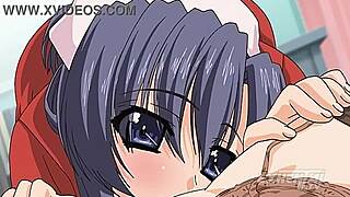 First time pussy sucking turns into uncensored hentai licking frenzy