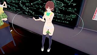Xray Glasses Reveal Panties on Japanese Student Anime Girls in See-Through Hentai Action!
