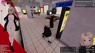 EXHIBITIONIST CUTIE SQUIRTS PUBLICALLY IN SEXY OUTFIT HENTAI!