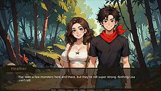 caught step sis banana blowjob on ranch farmer kink hentai game ep 6! 🍌😏