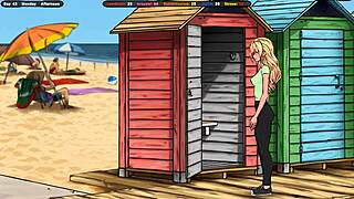 She tracked down that exhibitionist dude again dropped to her knees and boom face full of cum