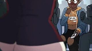 teen hentai girl shocked discovering she's not alone just across the room