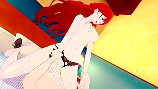 himeko's squirting tits and creampie blasts intrigue in honkai star rail hardcore compilation