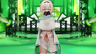 check out iroha's sexy 3d mmd dance moves in hentai style