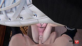 Aerith Gainsborough Fucked Raw on Couch Final Fantasy Hentai