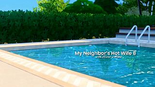 neighbors milf wife sneaks naughty 3d sims hentai fun, what's her secret craving?