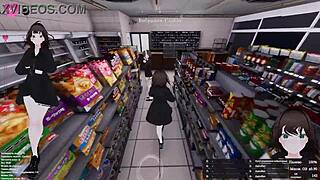 exhibitionist girl squirts uncontrollably in store public flash! 😱💦🔥 can't hold back