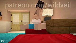 lucy and chad going rough again pt2 😈 minecraft couple fucks hard 💦