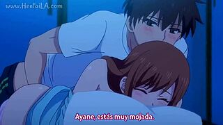 hentai overflow spills over with full caps sub español narration unfolding