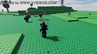 witch futa pounds girl hard in roblox hentai game