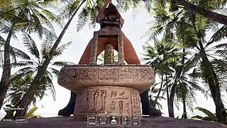 lara croft starts sperm ritual fucking her pussy full of cum right away in 3d game animation ughh