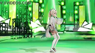 check out iroha's sexy 3d mmd dance moves in hentai style