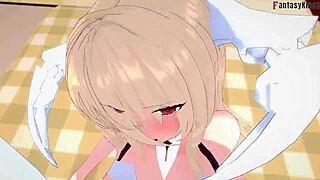 wanna see implacable's chubby tits bounce while she fucks hard in azur lane?