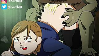 Nobara Gets Roughly Fucked By Massive Cursed Spirit Preview