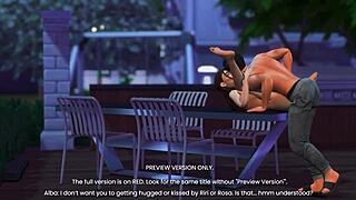 neighbors milf wife sneaks naughty 3d sims hentai fun, what's her secret craving?